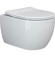 Унитаз подвесной Ceramicanova Play CN3001 с микролифтом, безободковый
