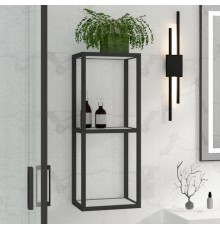 Полка Cezares Cadro 30, двухъярусная, белые полки-вставки