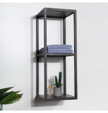 Полка Cezares Cadro 30, двухъярусная, черные полки-вставки