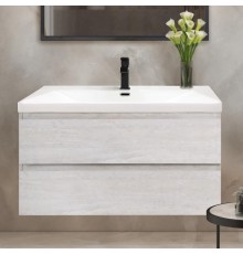 Тумба с раковиной Cezares Molveno 100, legno bianco, раковина Cezares CZR-1188-1000/500