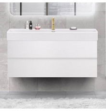 Тумба с раковиной Cezares Molveno 46 120 bianco ghiaccio, с раковиной Cezares CZR-MIL-120-LVB