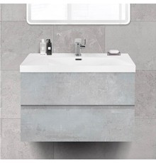 Тумба с раковиной Cezares Molveno 46 80 beton, с раковиной Cezares CZR-MIL-80-LVB