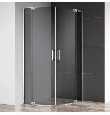 Душевой уголок Cezares Slider R 2 90/100 Grigio Cr профиль хром, стекло серое