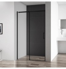 Душевая дверь в нишу BelBagno Acqua BF-1-120-C-NERO черная матовая
