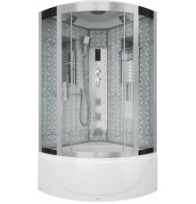 Душевая кабина Niagara Luxe 7790W хром, металлик, с высоким поддоном, с сиденьем