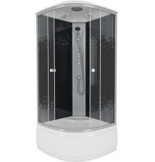 Душевая кабина Niagara NG-7508-14 BLACK с высоким поддоном, с сиденьем