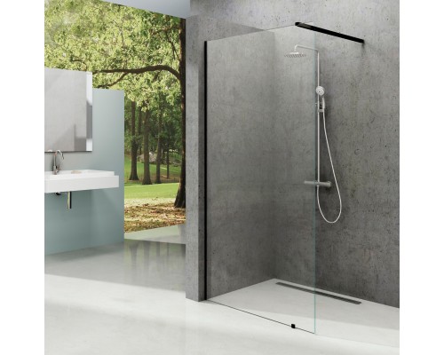 Душевая перегородка Ravak Walk-In Wall 100 + кронштейн 100 см, черный