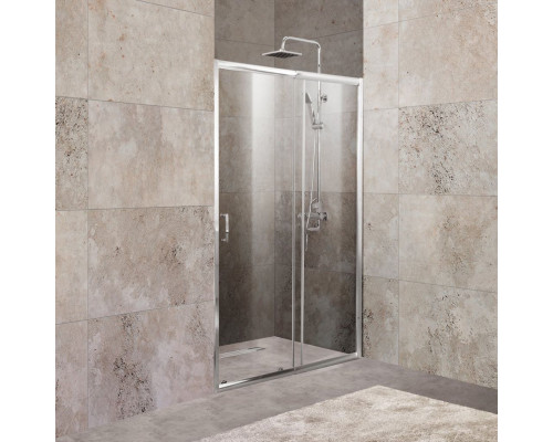 Душевая дверь в нишу BelBagno Unique BF-1-120/135-C-Cr стекло прозрачное