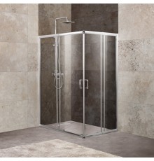 Душевой уголок BelBagno Unique AH-2-100/115-75/90-C-Cr стекло прозрачное
