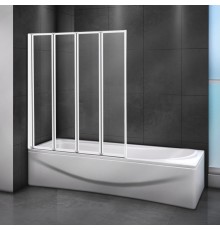 Шторка на ванну Cezares Relax V-4-90/140-C-Bi стекло прозрачное