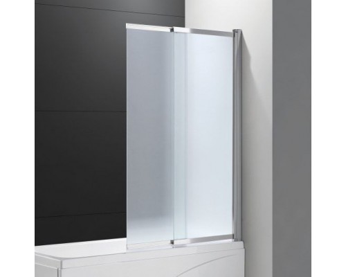 Шторка на ванну Cezares Slider VF-11-100/150-P-Cr стекло рифленое