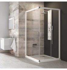 Душевой уголок Ravak Blix BLRV2K 80х80, Transparent, профиль белый
