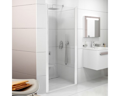 Душевая дверь в нишу Ravak Chrome CSD1-80 Transparent, профиль белый