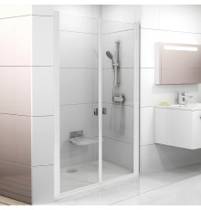Душевая дверь в нишу Ravak Chrome CSDL2-110 Transparent, профиль белый