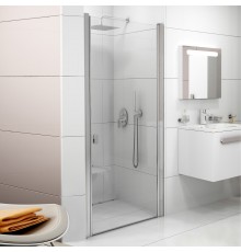 Душевая дверь в нишу Ravak Chrome CSD1-80 Transparent, профиль блестящий