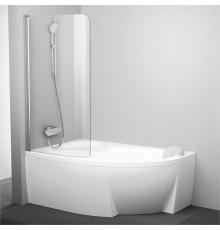 Шторка на ванну Ravak Rosa CVSK1 140/150 L Transparent, профиль блестящий