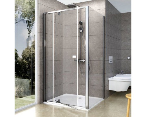 Душевой уголок Ravak Pivot PDOP2 100х90, Transparent, профиль хром