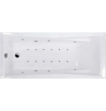 Акриловая ванна Excellent Palace Relax WAEX.PAL18.RELAX 180x80 см, с гидромассажем, с каркасом, со сливом-переливом
