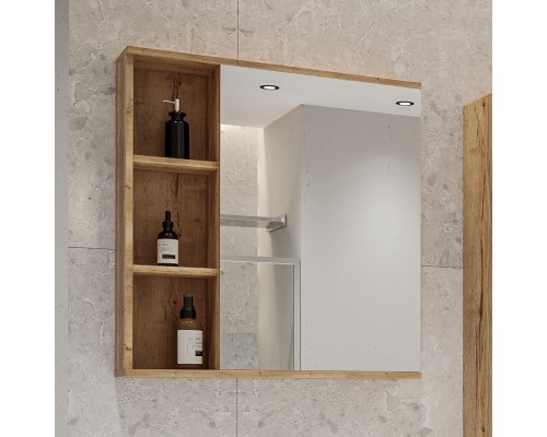 Зеркало-шкаф Grossman Форта 70 дуб галифакс, универсальный