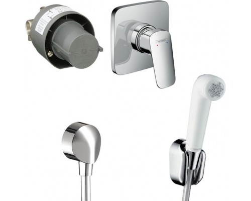 Гигиенический душ Hansgrohe 32127000 со смесителем, С ВНУТРЕННЕЙ ЧАСТЬЮ