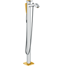 Напольный смеситель для ванны с душем Hansgrohe Metropol Classic 31445090 хром - золото