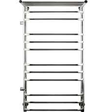 Полотенцесушитель водяной Indigo Brace LBCW100-50PL-б/п-60 с полкой, серебристый