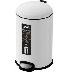 Мусорное ведро Java S-885-5W 5 л, белое