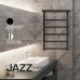 Полотенцесушитель STOUT электрический JAZZ quadro 80*50 Черный матовый с полкой (SHQ-J2QQ-F08050)