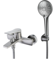 Смеситель для ванны с душем Lemark Bronx LM3714GM графит