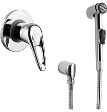 Гигиенический душ Lemark Luna LM4119C со смесителем, С ВНУТРЕННЕЙ ЧАСТЬЮ