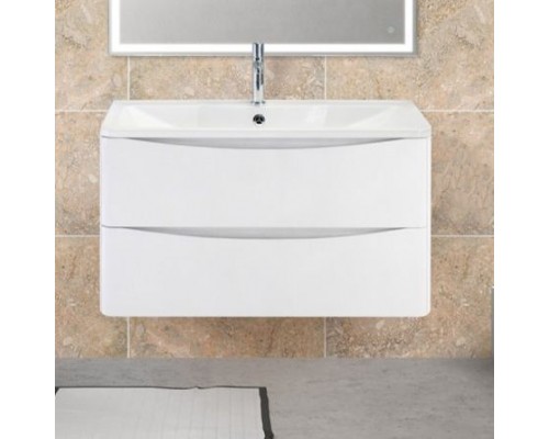 Тумба с раковиной BelBagno Acqua 90 подвесная, bianco lucido