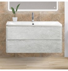 Тумба с раковиной BelBagno Albano 90 подвесная, cemento verona grigio