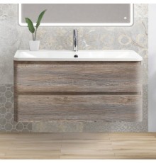 Тумба с раковиной BelBagno Albano 80 подвесная, pino scania