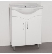 Тумба с раковиной Style Line Эко Стандарт №15 60 белая