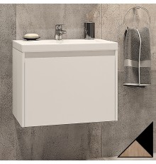 Тумба с раковиной Velvex Klaufs 60.1Y черная, шатанэ, подвесная