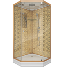 Душевая кабина Niagara Luxe NG-7702DG золото
