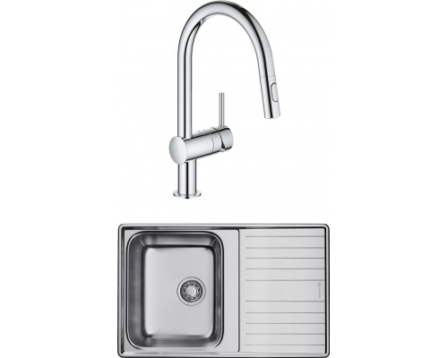 Комплект Мойка кухонная Omoikiri Sagami 79 + Смеситель Grohe Minta 32321002