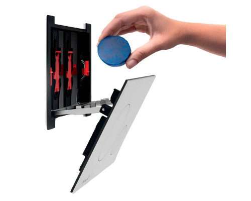 AM101/1120-4:1 RU M670-0001 AlcaPlast Инсталляция с белой глянцевой кнопкой и шумоизоляцией AM101/1120+M670+M91 (AM101/1120-4:1 RU M670-0001)