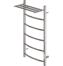 Полотенцесушитель электрический Point Афина П5 PN04848P 40х80, хром, с полкой