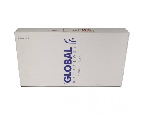 Радиатор алюминиевый Global VOX- R 350 10 секций боковое подключение (белый RAL 9010) VX03501010 (VX03501010)