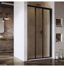 Душевая дверь в нишу Ravak Supernova ASDP3-120 Transparent, 200, профиль черный