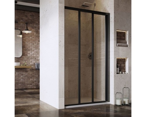 Душевая дверь в нишу Ravak Supernova ASDP3-120 Transparent, 200, профиль черный