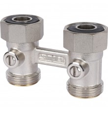 Узлы нижнего подключения для радиаторов Meibes Standart line Тип D2/50 прямой, 3/4 BPx3/4 HP 5/25 (F10015)