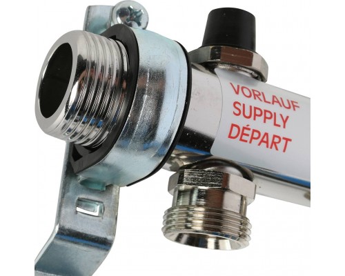 *12180711001 REHAU RAUTHERM S Распределительный коллектор HKV на 7 контуров нерж .сталь (без шаровых кранов) (12180711001)