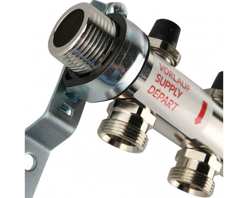 *12180711001 REHAU RAUTHERM S Распределительный коллектор HKV на 7 контуров нерж .сталь (без шаровых кранов) (12180711001)