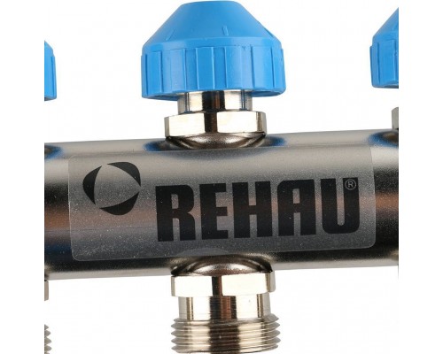 *12180711001 REHAU RAUTHERM S Распределительный коллектор HKV на 7 контуров нерж .сталь (без шаровых кранов) (12180711001)