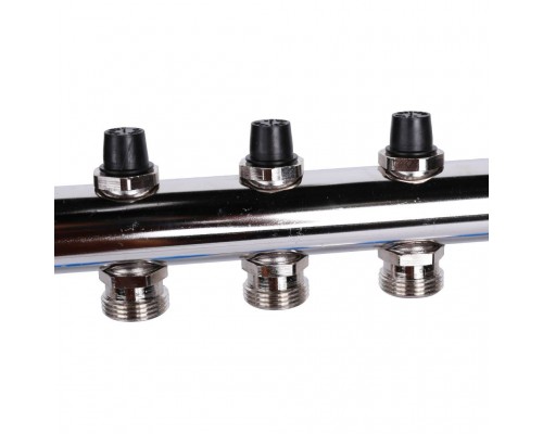 *12180911001 REHAU RAUTHERM S Распределительный коллектор HKV на 9 контуров нерж .сталь (без шаровых кранов) (12180911001)