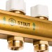 Распределительный коллектор из латуни без расходомеров STOUT 9 выходов (SMB 0468 000009)