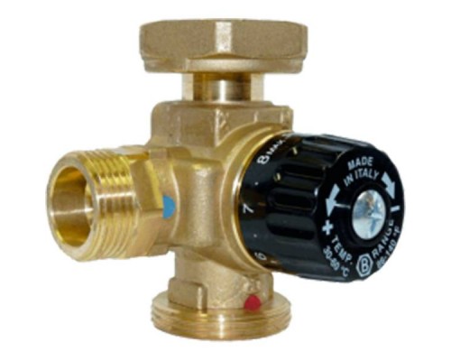 BARBERI  4-х ходовой термостатический смесительный клапан, G 1 1/2 M - G 1 1/2 RN - G 1 M (630A200003)