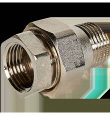 Разъемное соединение STOUT американка ВН 1/2 никелированное, уплотнение под гайкой o-ring кольцо (SFT-0041-000012)